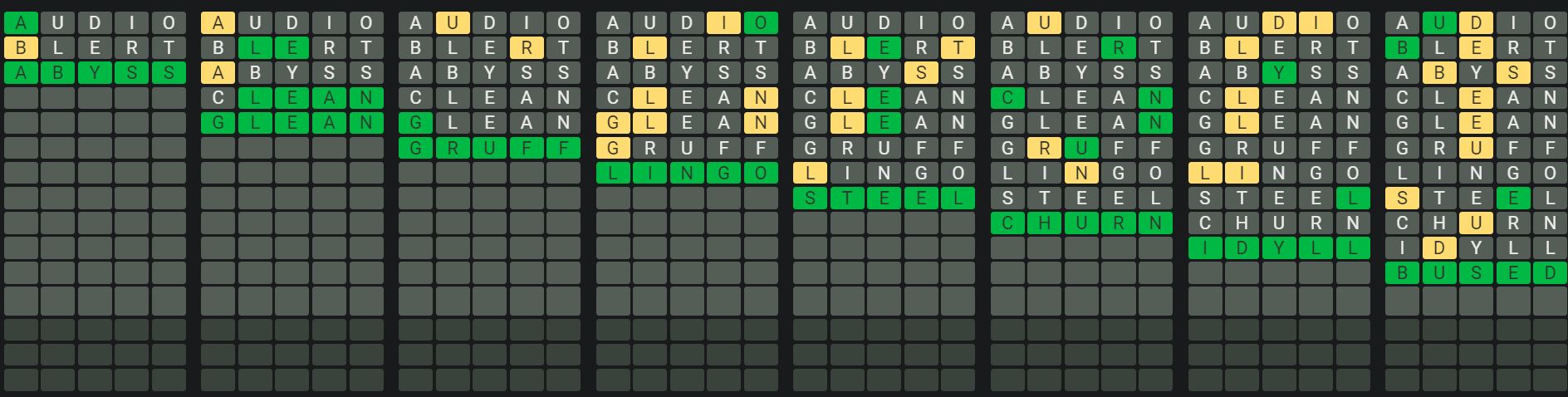 Daily Octordle 579 Sequence Answer - August 29th 2023